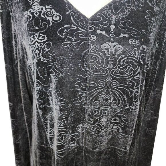 Spirit Witchy Dark Fantasy Vampire Hooded Bell Sleeve Dress Womens L Black - Picture 2 of 10